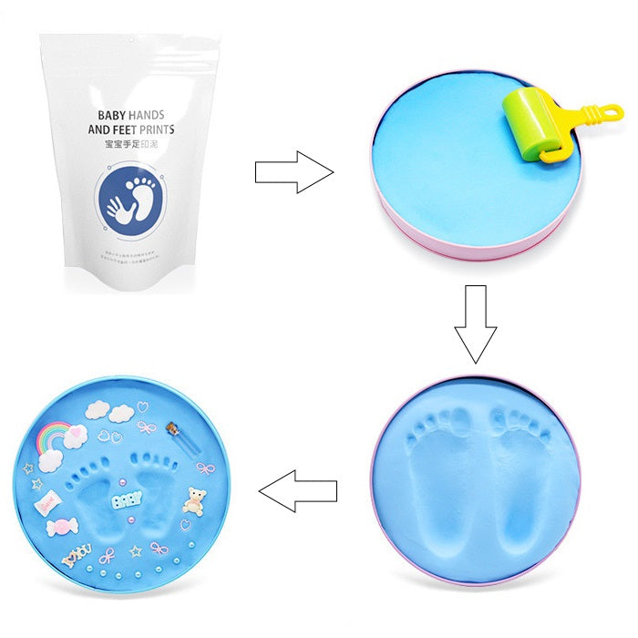 KIT DE IMPRESION PARA HUELLAS DE BEBE