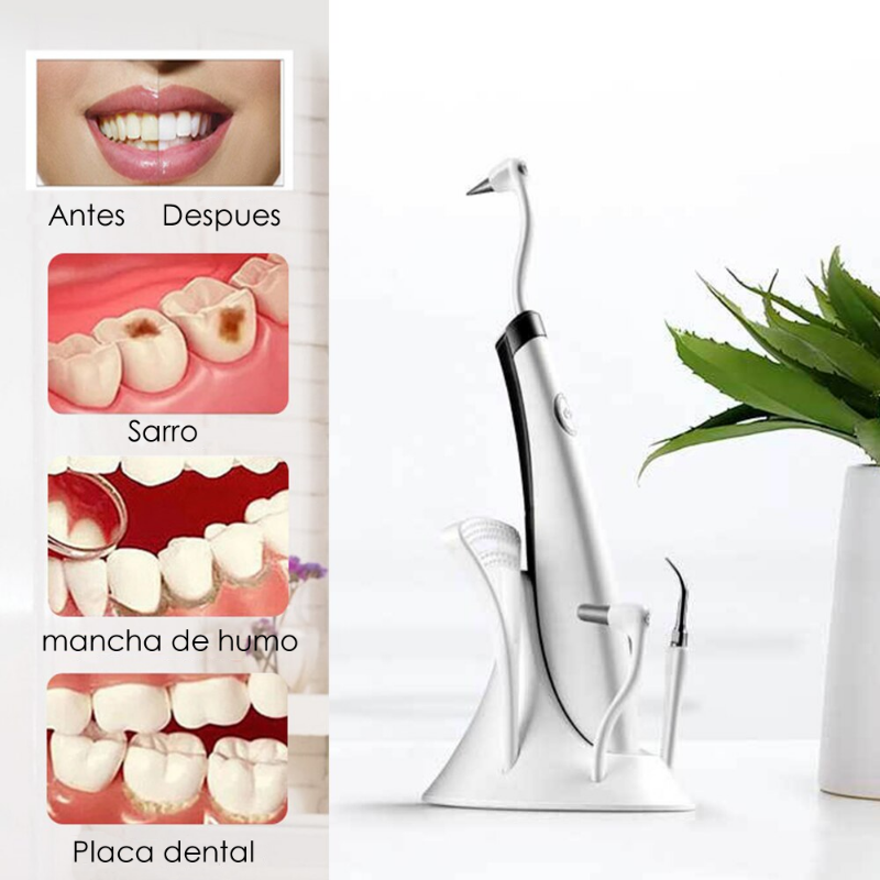 KIT Limpiador Dental Ultrasonico Irrigador Gratis hielo dental