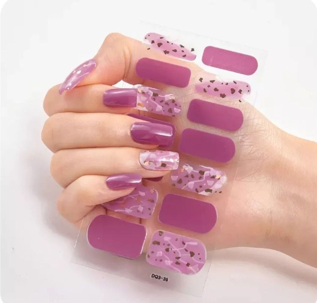 Stickers de uñas en gel X20 + Lámpara Led