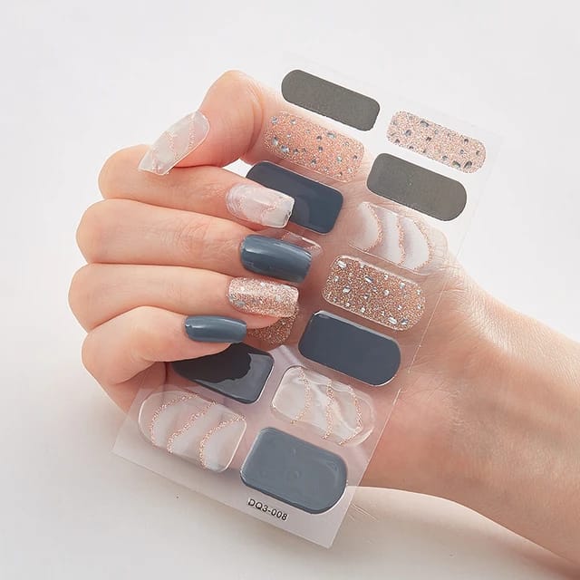 Stickers de uñas en gel X20 + Lámpara Led