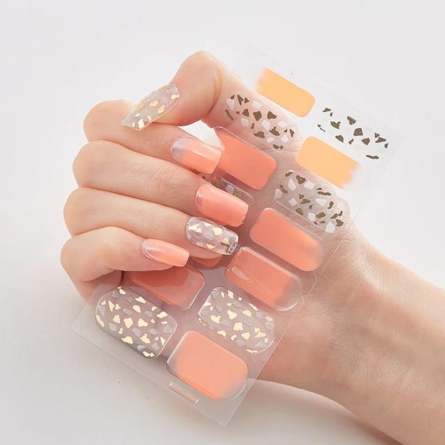 Stickers de uñas en gel X20 + Lámpara Led