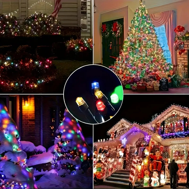 Luz Solar Navideña 3000 Luces 20M Con Control