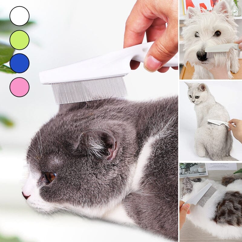 Peine multifuncional para pelo de mascotas, eliminación de manchas de pulgas y desgarros