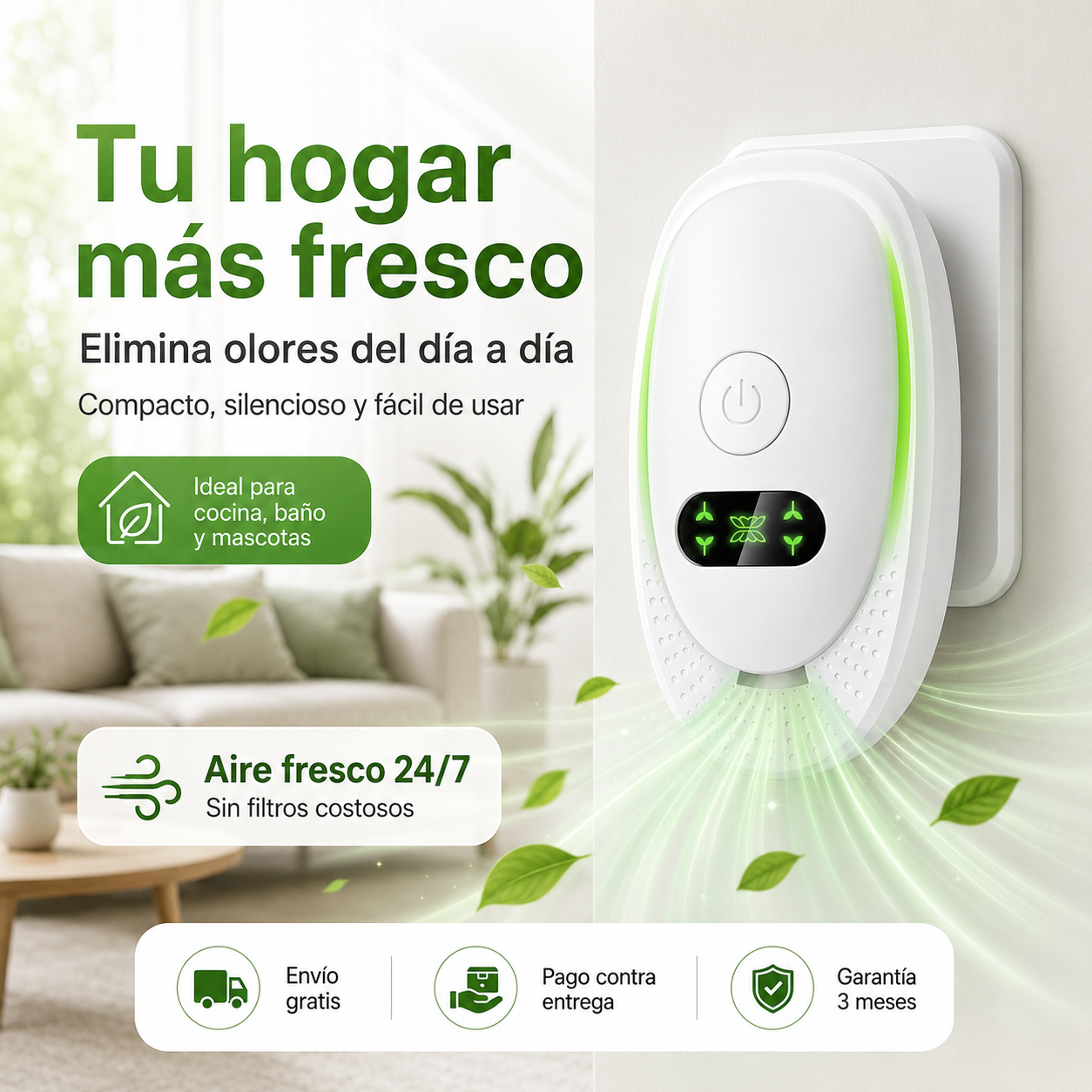 Purificador de Aire con Enchufe IonFresh 24/7