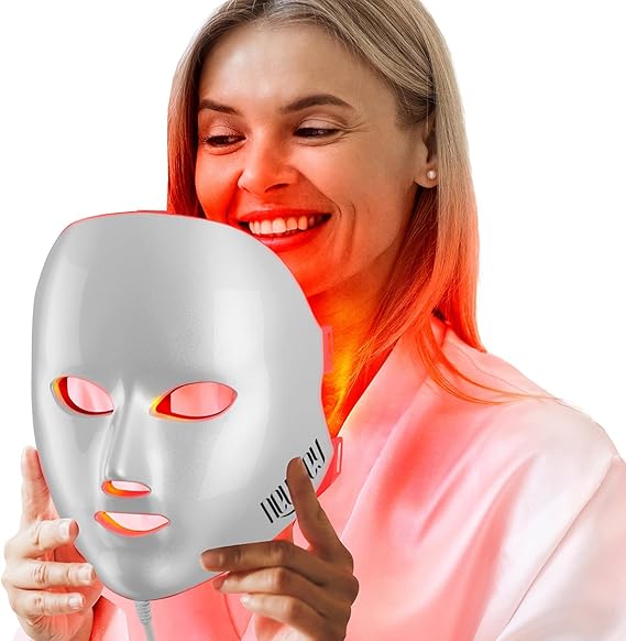 Mascarilla Facial LED 7 Colores Para Limpiar Las Impurezas De La Piel