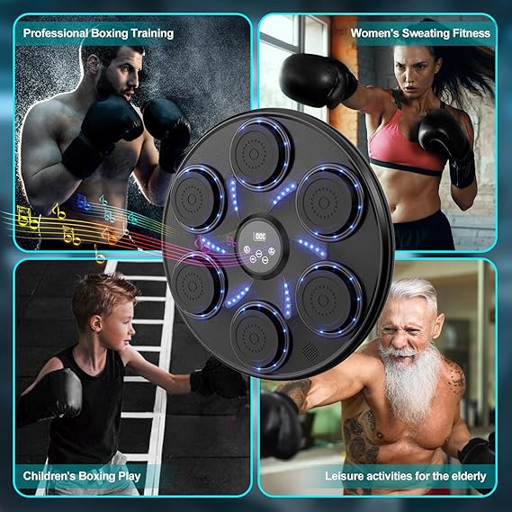 Equipo Entrenamiento Boxeo Música de 6 golpes Lleva GRATIS Guantes de Boxeo