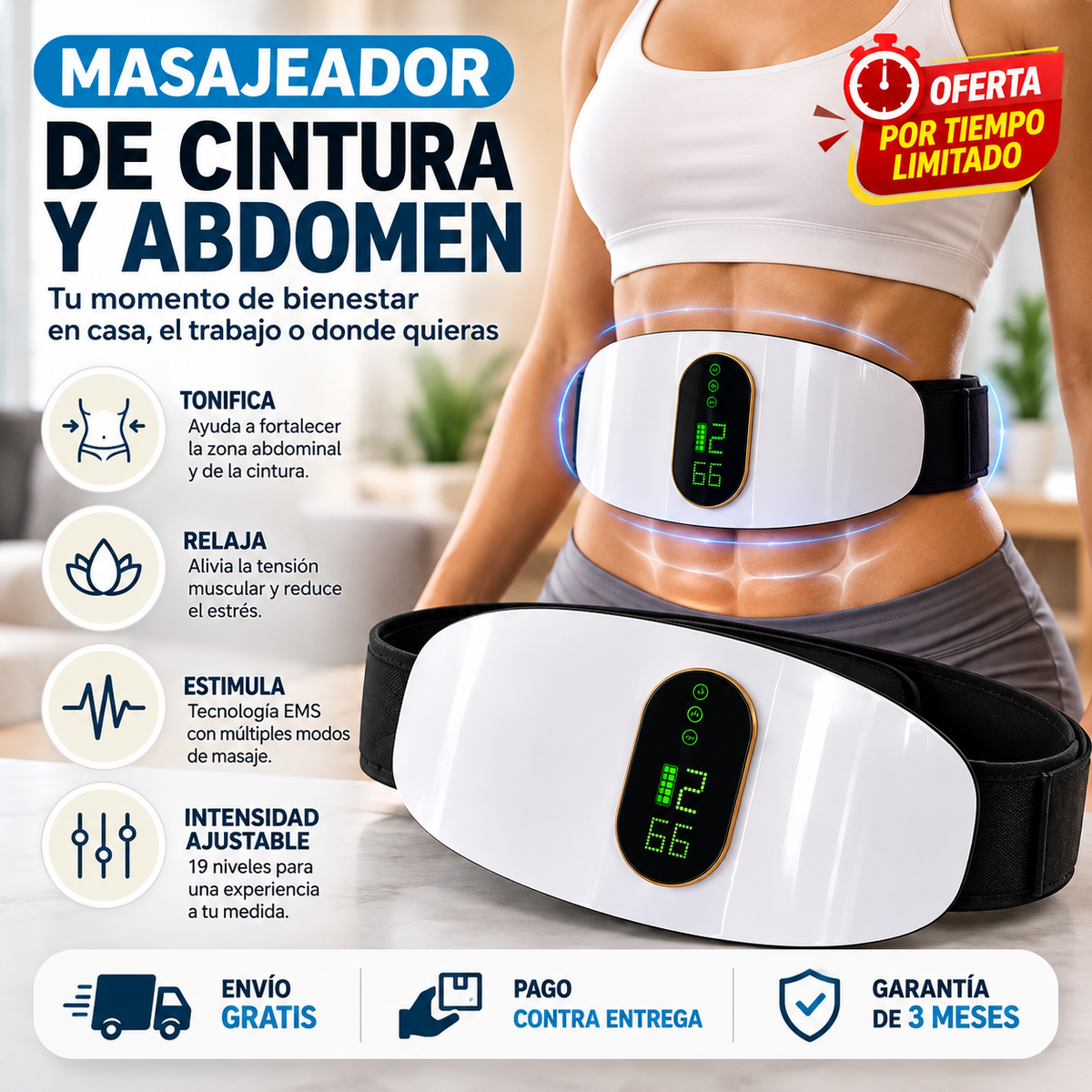 MASAJEADOR DE CINTURA Y ABDOMEN