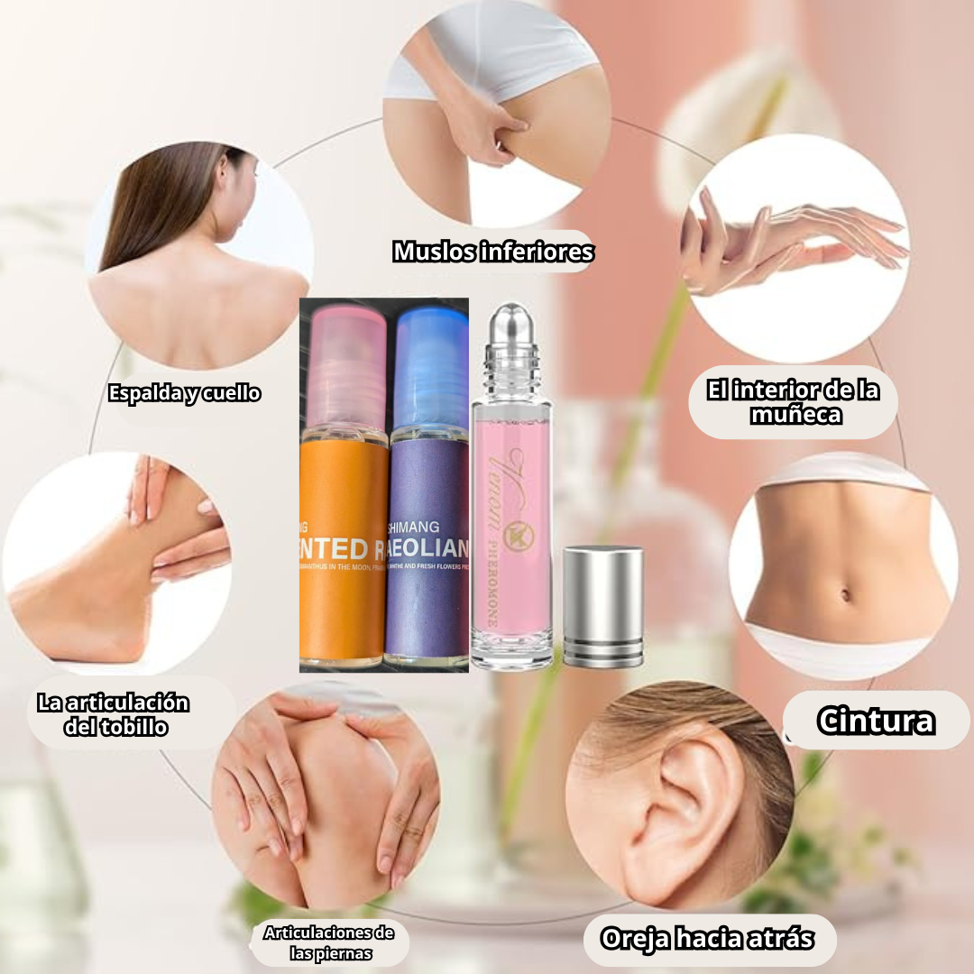 Feromonas en Roll on mujer kit 3x1 CAJA