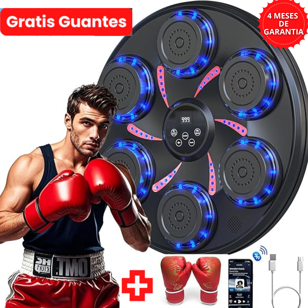 Equipo Entrenamiento Boxeo Música de 6 golpes Lleva GRATIS Guantes de Boxeo