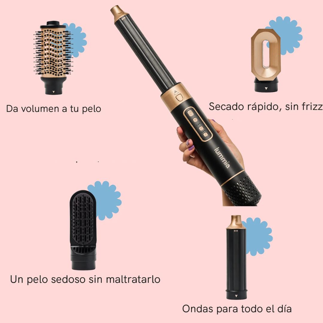 Aethera 5 en 1 Cepillo Eléctrico Secador Lummia