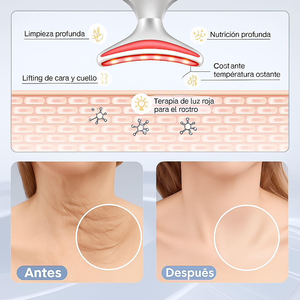 Quita Papada 3 en 1 Masajeador Facial