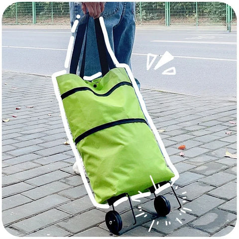 Carrito De Compras Plegable Con Ruedas