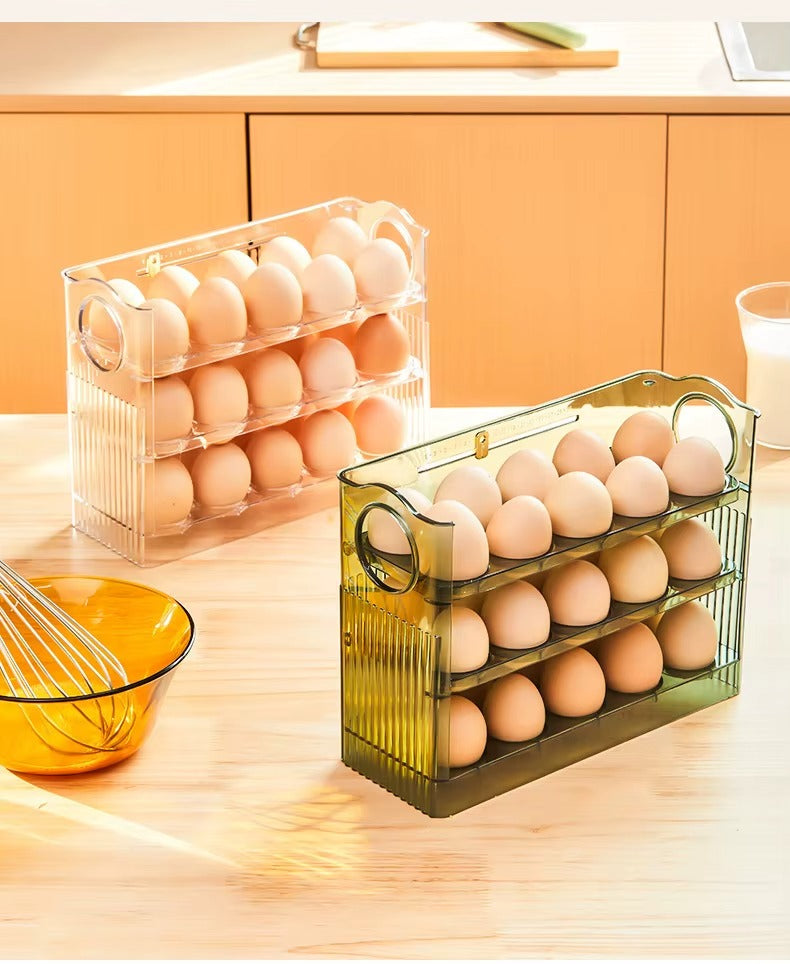 ORGANIZADOR X2 DE 3 NIVELES CAPACIDAD 30 HUEVOS