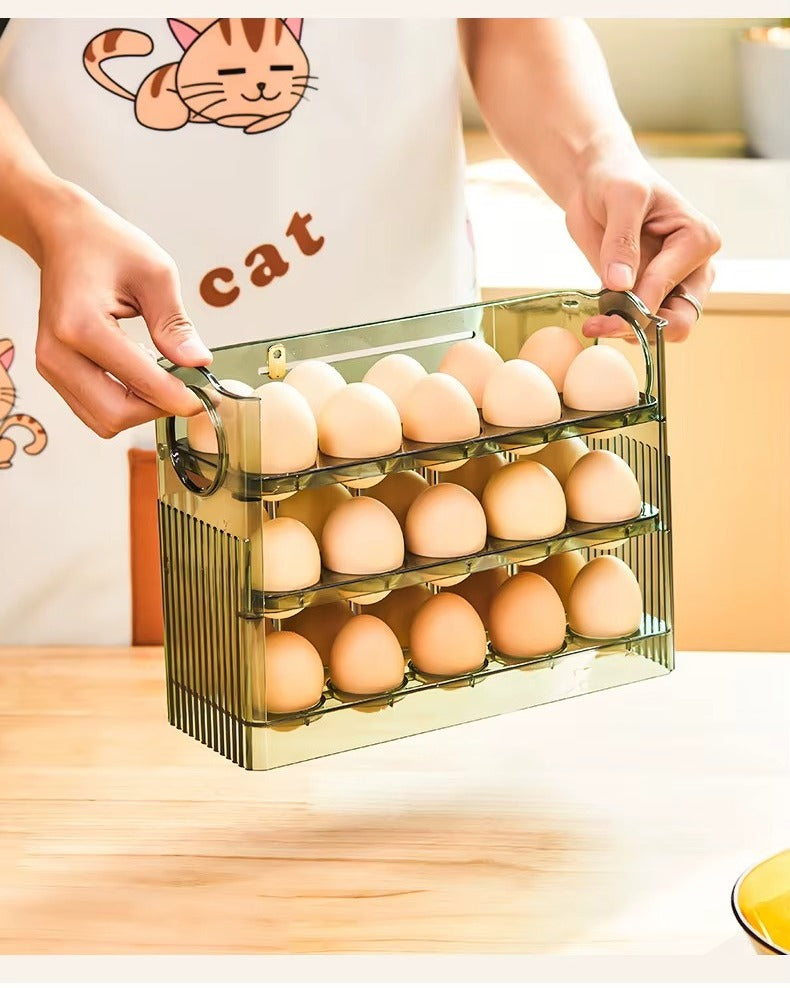 ORGANIZADOR X2 DE 3 NIVELES CAPACIDAD 30 HUEVOS