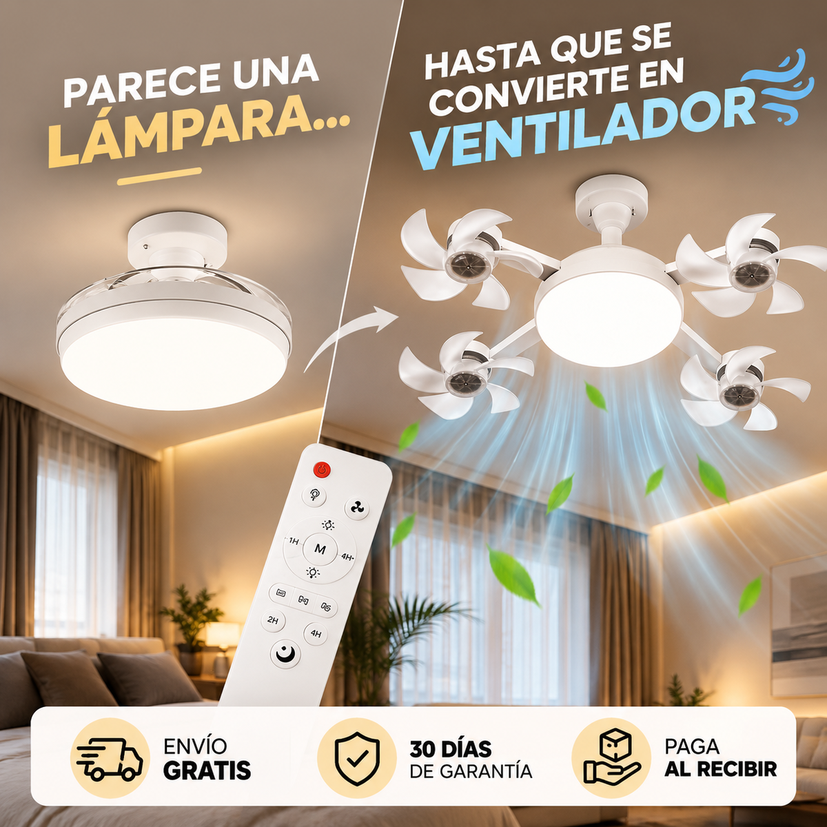 Bombillo Ventilador 6 Aspas 40w