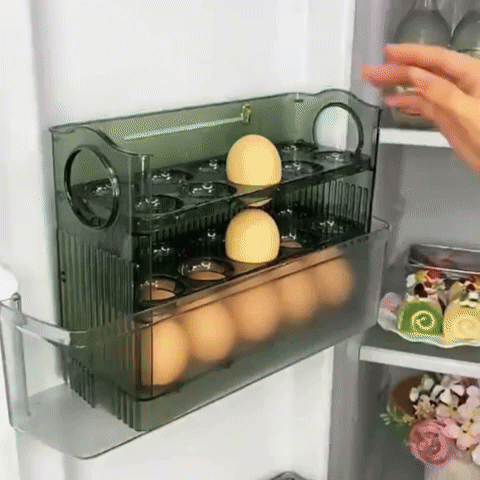 ORGANIZADOR X2 DE 3 NIVELES CAPACIDAD 30 HUEVOS