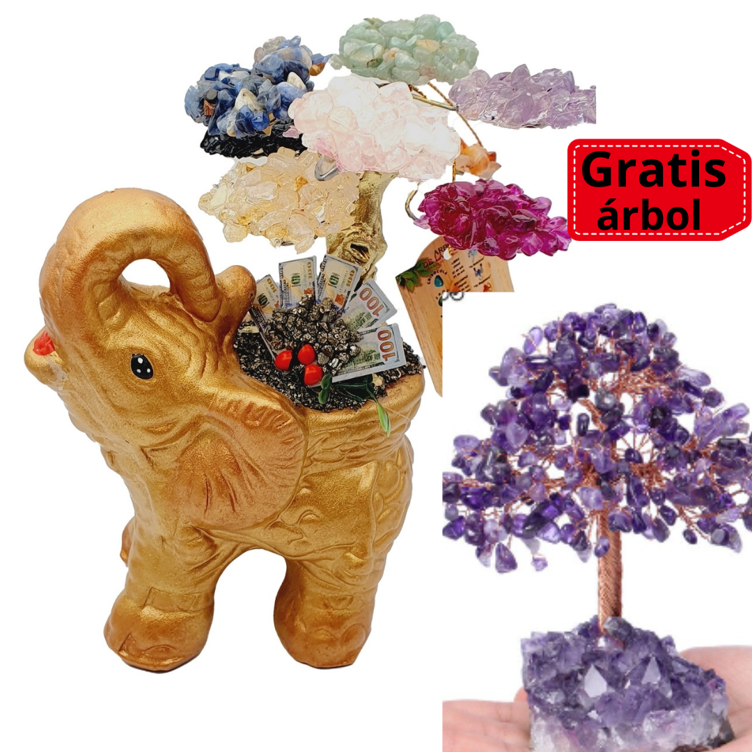 Árbol De La Felicidad Chakras elefante