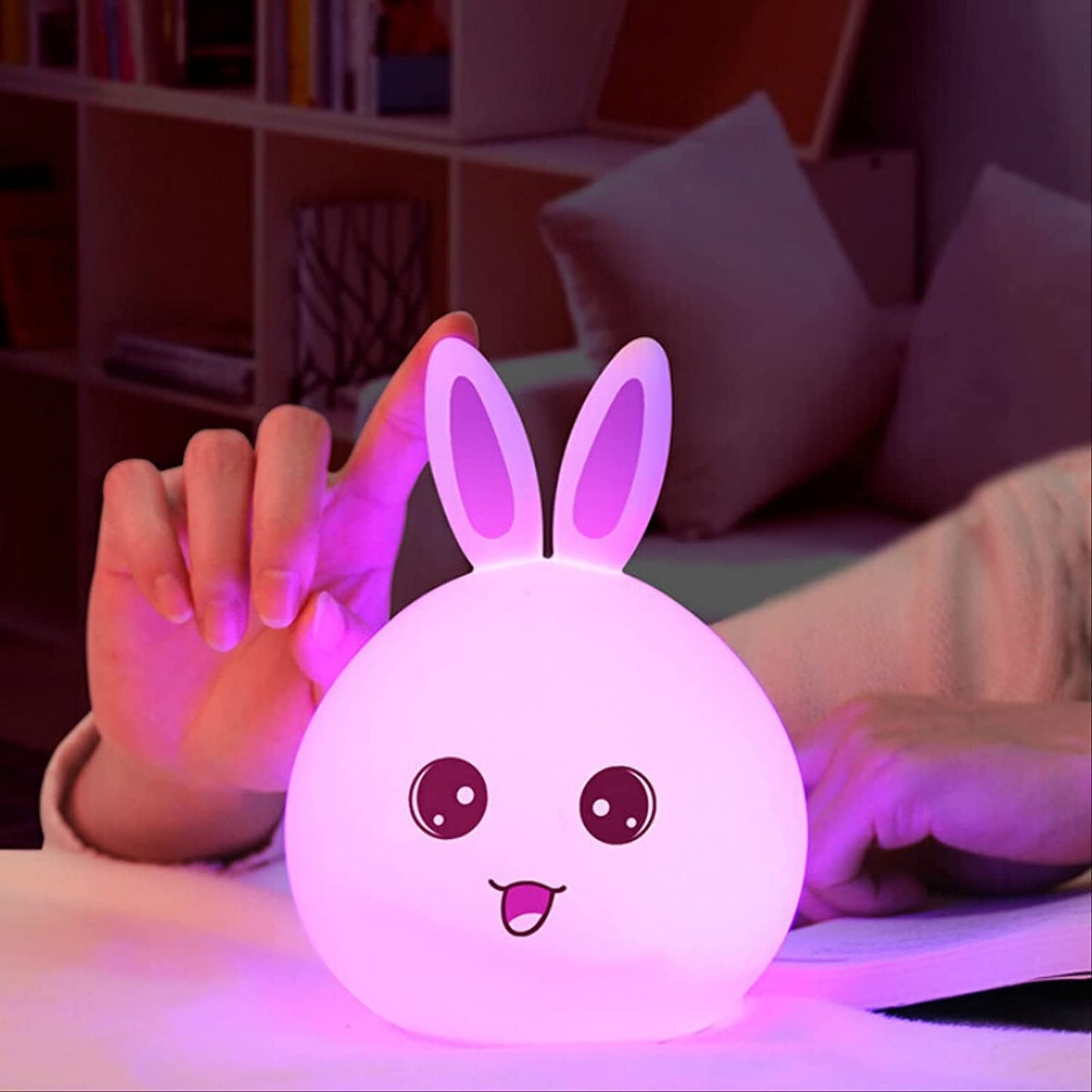lampara nocturna de conejo