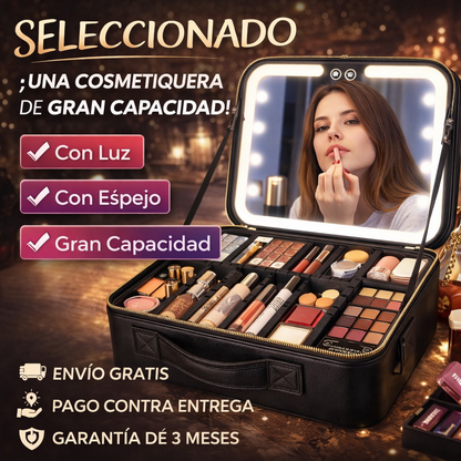 COSMETIQUERA ESPEJO LUZ LED