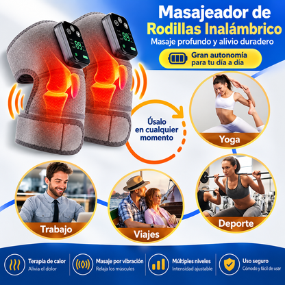 2PC Masajeador Térmico Para Rodilla, Hombro, y Dolores Musculares