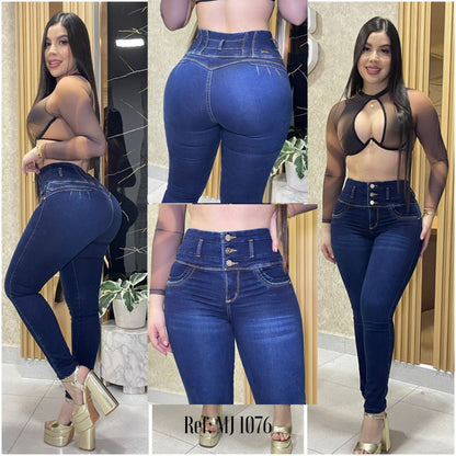 DUO JEANS LEVANTA GLÚTEOS CON FAJA INTEGRADA