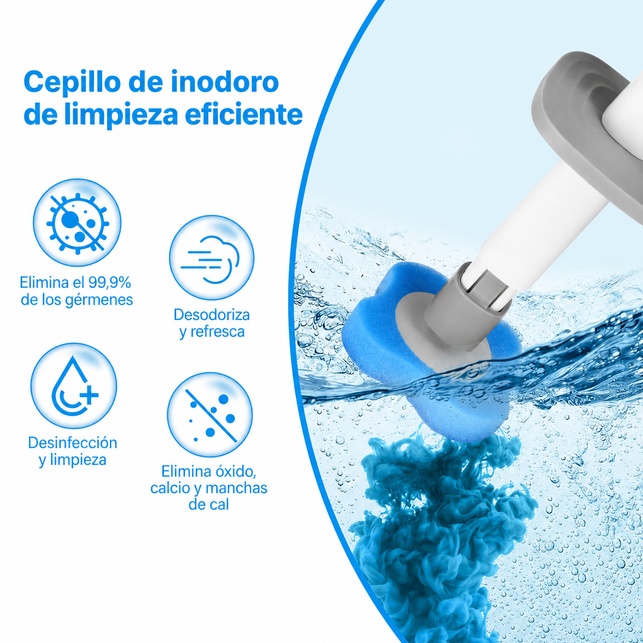 Caneca de Baño con Cepillo para Inodoro