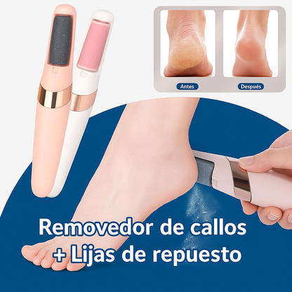 Removedor de callos eléctrico + lijas de repuesto