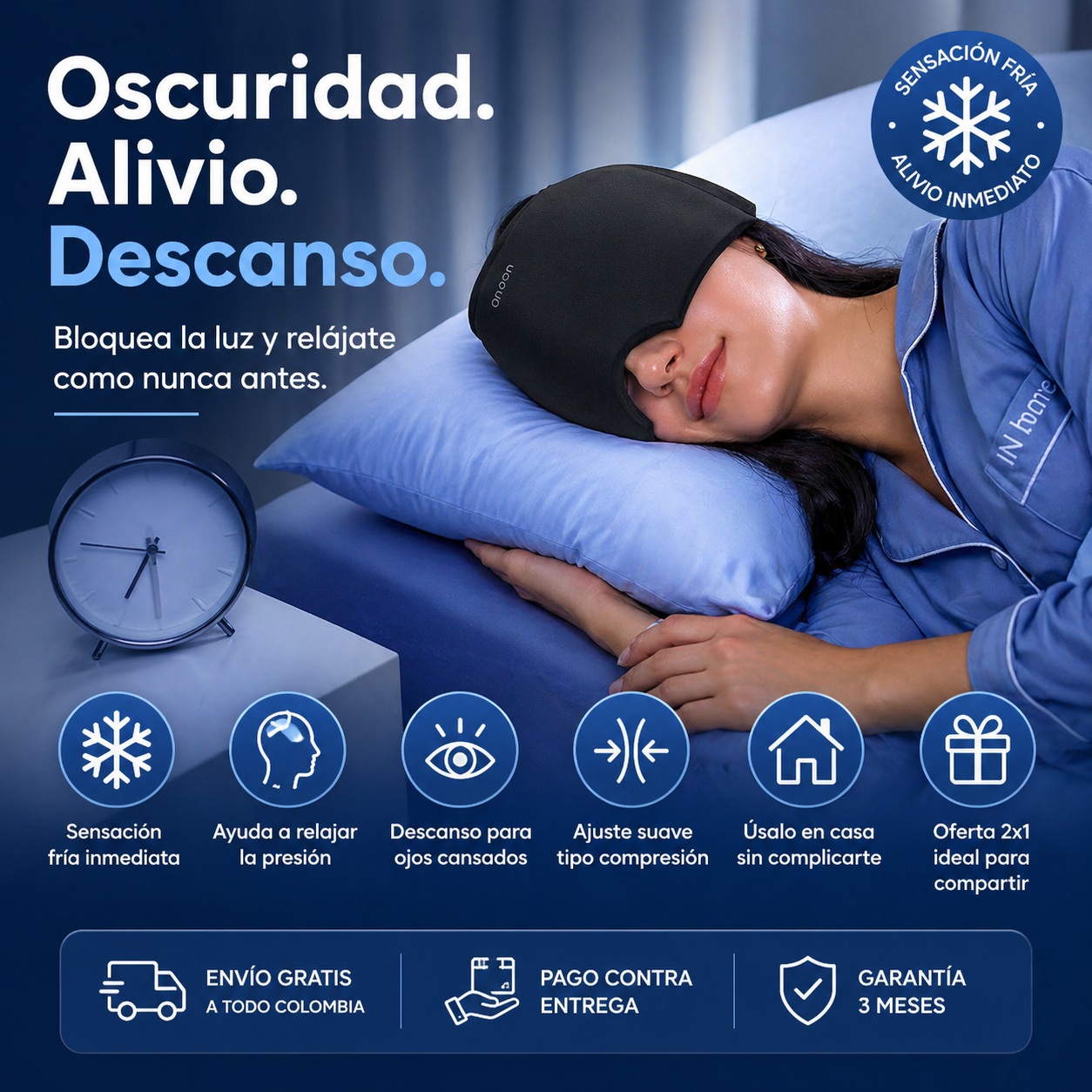 GORRO GEL FRIO CALOR ALIVIO MIGRAñA ANTI
