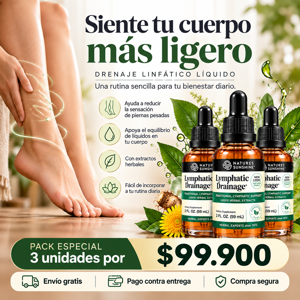 X3 Lymphatic Drainage 60mL GOTERO