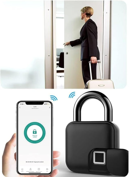 CANDADO INTELIGENTE CON HUELLA DACTILAR