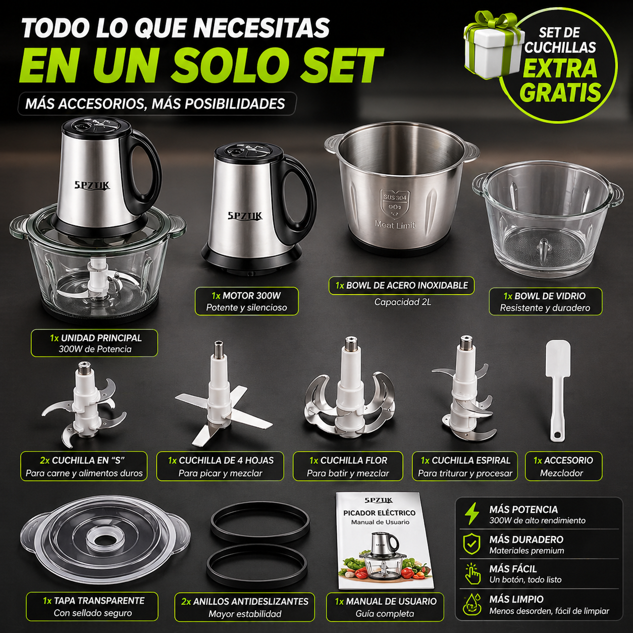 Procesador de Alimentos Multifuncional