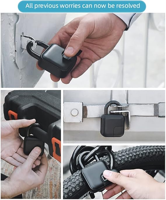 CANDADO INTELIGENTE CON HUELLA DACTILAR