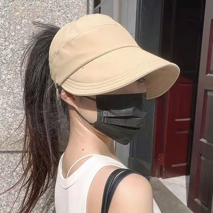 Sombrero para el sol con parte superior hueca y protección UV para exteriores