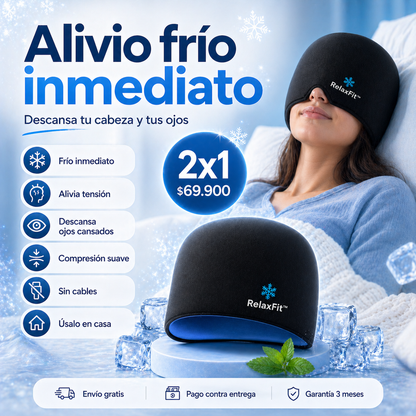 GORRO GEL FRIO CALOR ALIVIO MIGRAñA ANTI