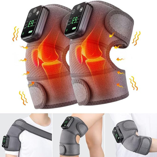 2PC Masajeador Térmico Para Rodilla, Hombro, y Dolores Musculares