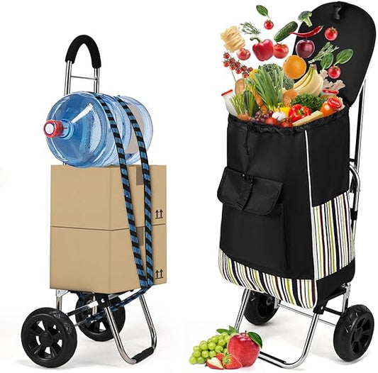 Carrito De Compras Plegable Con Ruedas