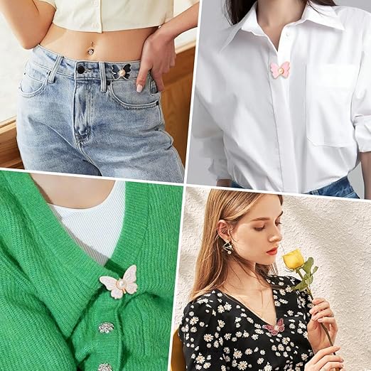 10 juegos Hebilla Mariposa Ajustador Talla