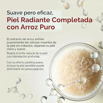 Dr.Melaxin Peel Shot Glow  Exfoliante de Arroz 80ml Exfoliante Facial y Corporal Removedor de Puntos Negros