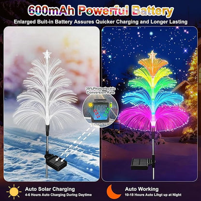 Luces Solares Para Árboles De Navidad