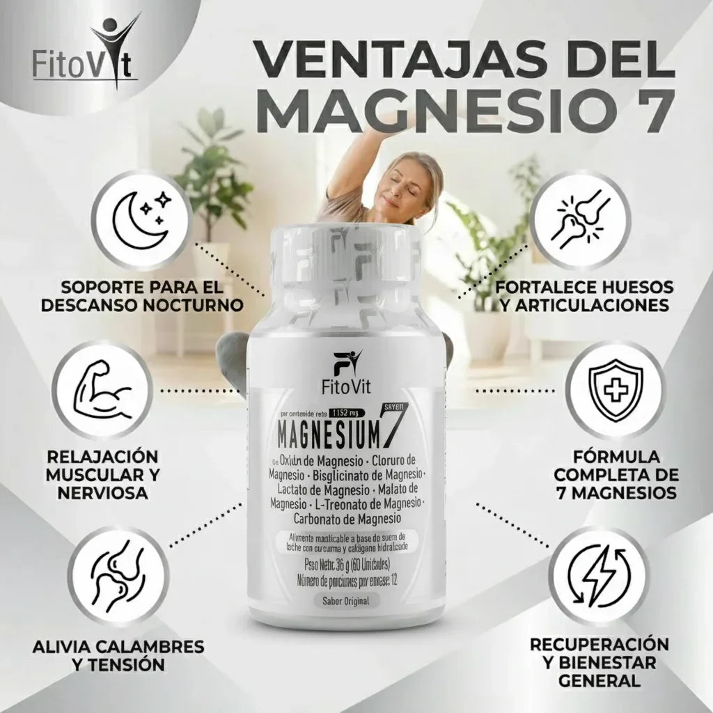MAGNESIO 7 resistencia y enfoque 60 Cap