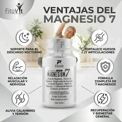 MAGNESIO 7 resistencia y enfoque 60 Cap