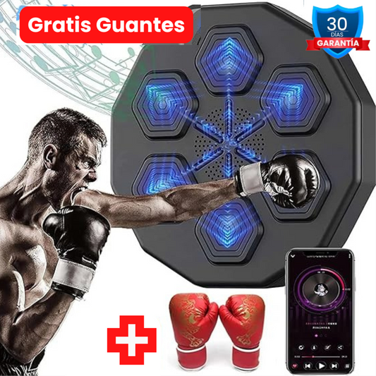 Equipo Entrenamiento Boxeo Música de 6 golpes Lleva GRATIS 2 Guantes de Boxeo