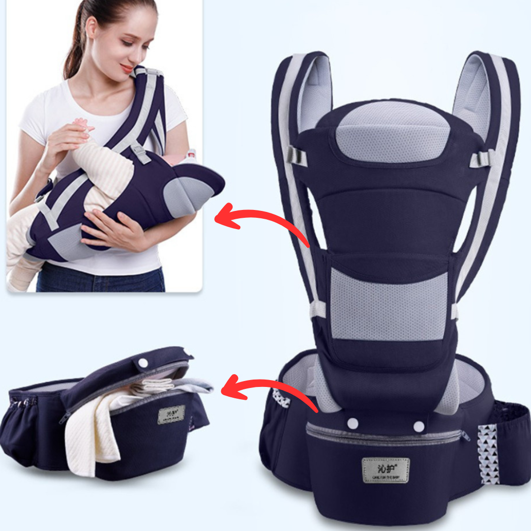 CARGADOR ERGONOMICO CON SOPORTE LUMBAR MULTIFUNCIONAL PARA BEBE