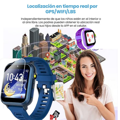 Reloj Inteligente Con Ubicación En Tiempo real  Cámara Integrada Para Videollamada GRATIS SIM