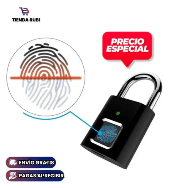 CANDADO INTELIGENTE CON HUELLA DACTILAR