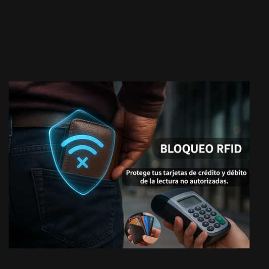 Billetera Inteligente con Bloqueo RFID Antirrobo