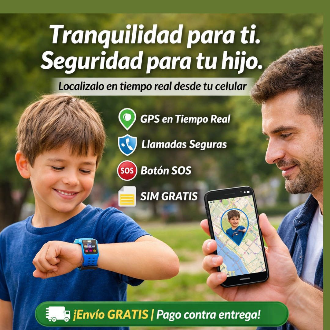 Reloj Inteligente con GPS  Seguridad y Conectividad para tu Hijo/a GRATIS SIM 4G