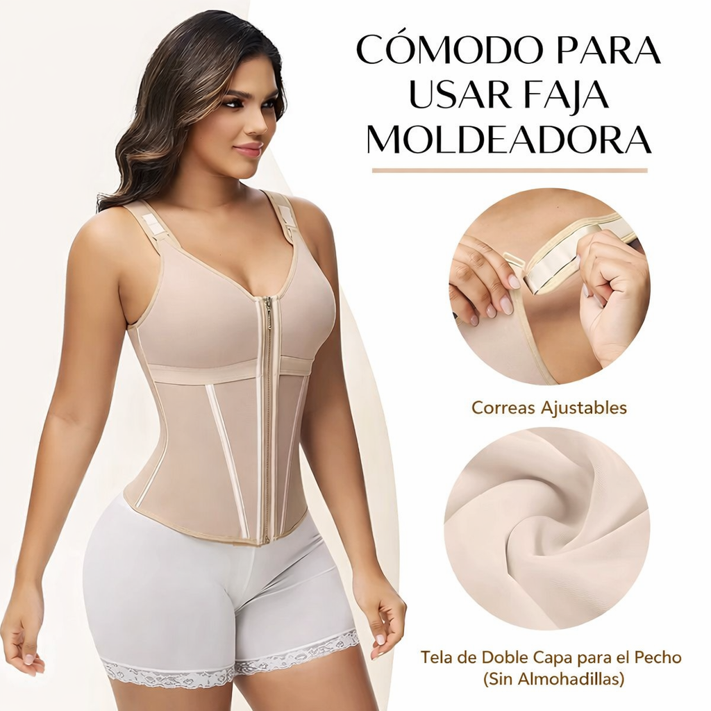 Chaleco Moldeador con Brasier Integrado – Gratis Gel Reductor + Obsequio 🎁