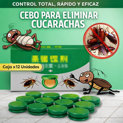 Pack X12 Cebo Eficaz Para Exterminar Cucarachas Paga 1 Lleva 2