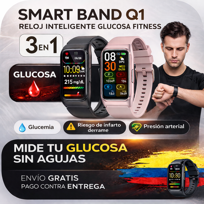 Smart Watch reloj Inteligente Glucosa Presión Arterial Presión Arterial Ácido Úrico Bt 2026